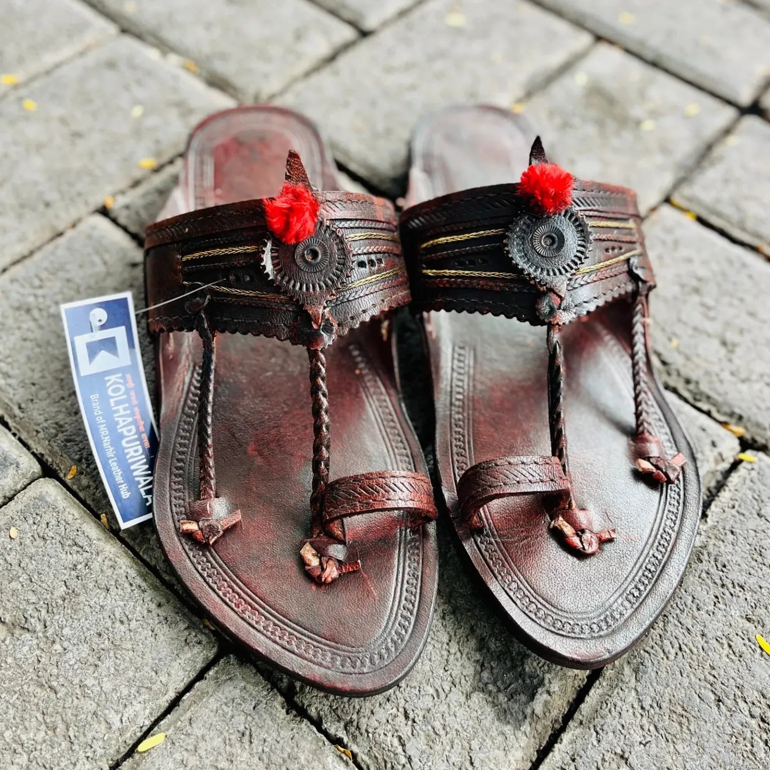 Casual Brown Kolhapuri Chappal for Men | Premium Handmade Leather Sandals