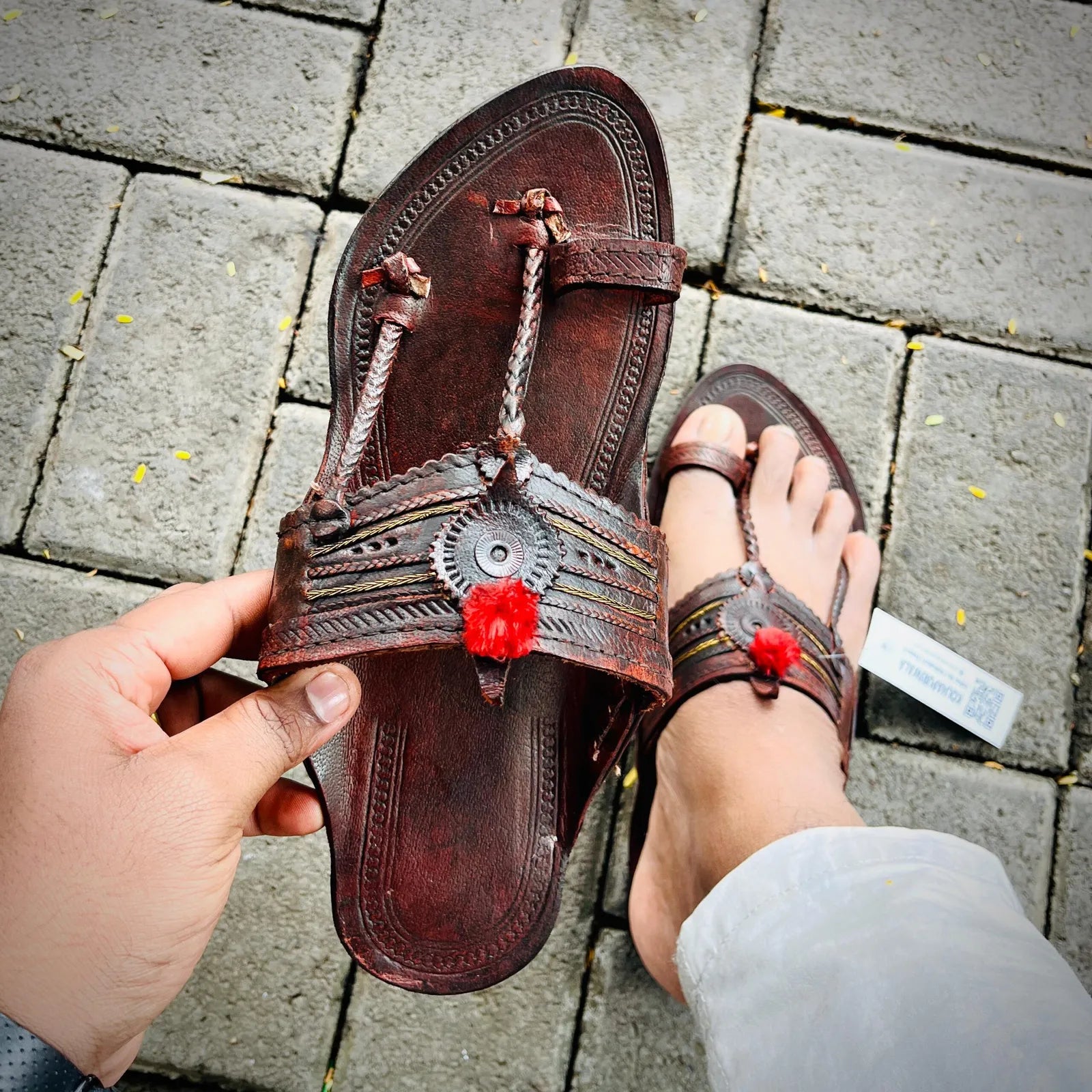 Casual Brown Kolhapuri Chappal for Men | Premium Handmade Leather Sandals