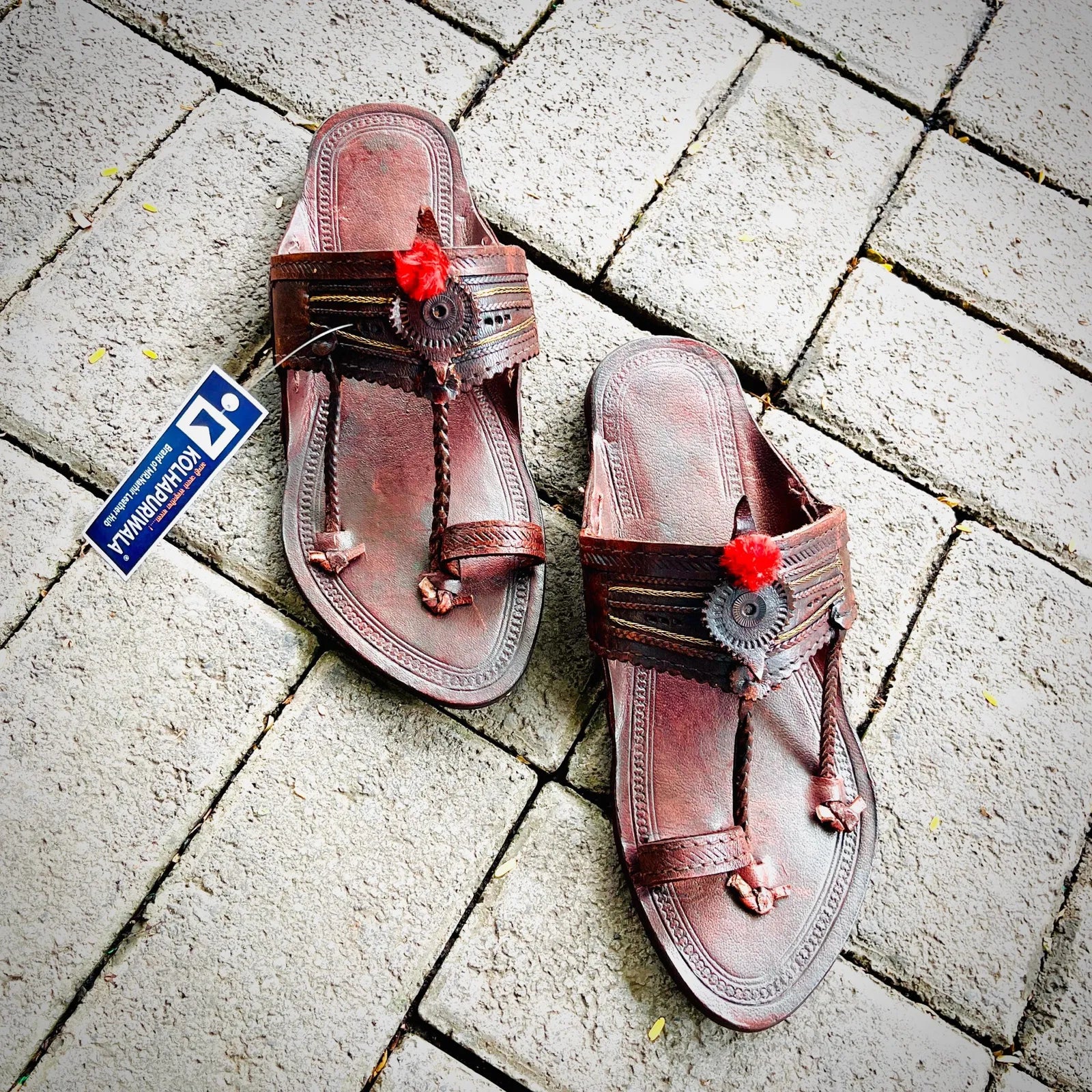Casual Brown Kolhapuri Chappal for Men | Premium Handmade Leather Sandals
